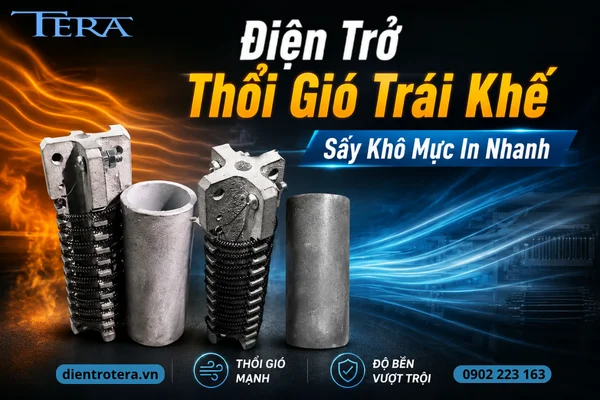 Sấy Khô Mực In Nhanh Nhờ Luồng Khí Nóng Từ Điện Trở Thổi Gió Trái Khế